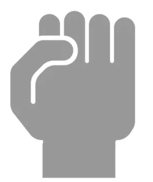 Closed fist gesture demonstration